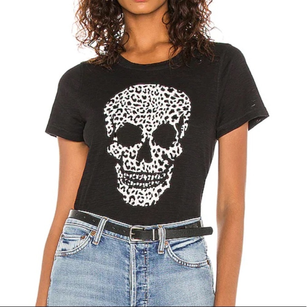 Chaser Wild Skull Tee in True Black
